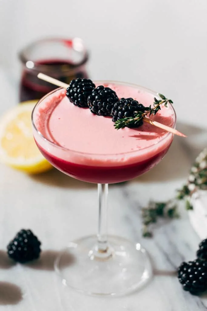 Blackberry Ginger Vodka Sour - Butternut Bakery