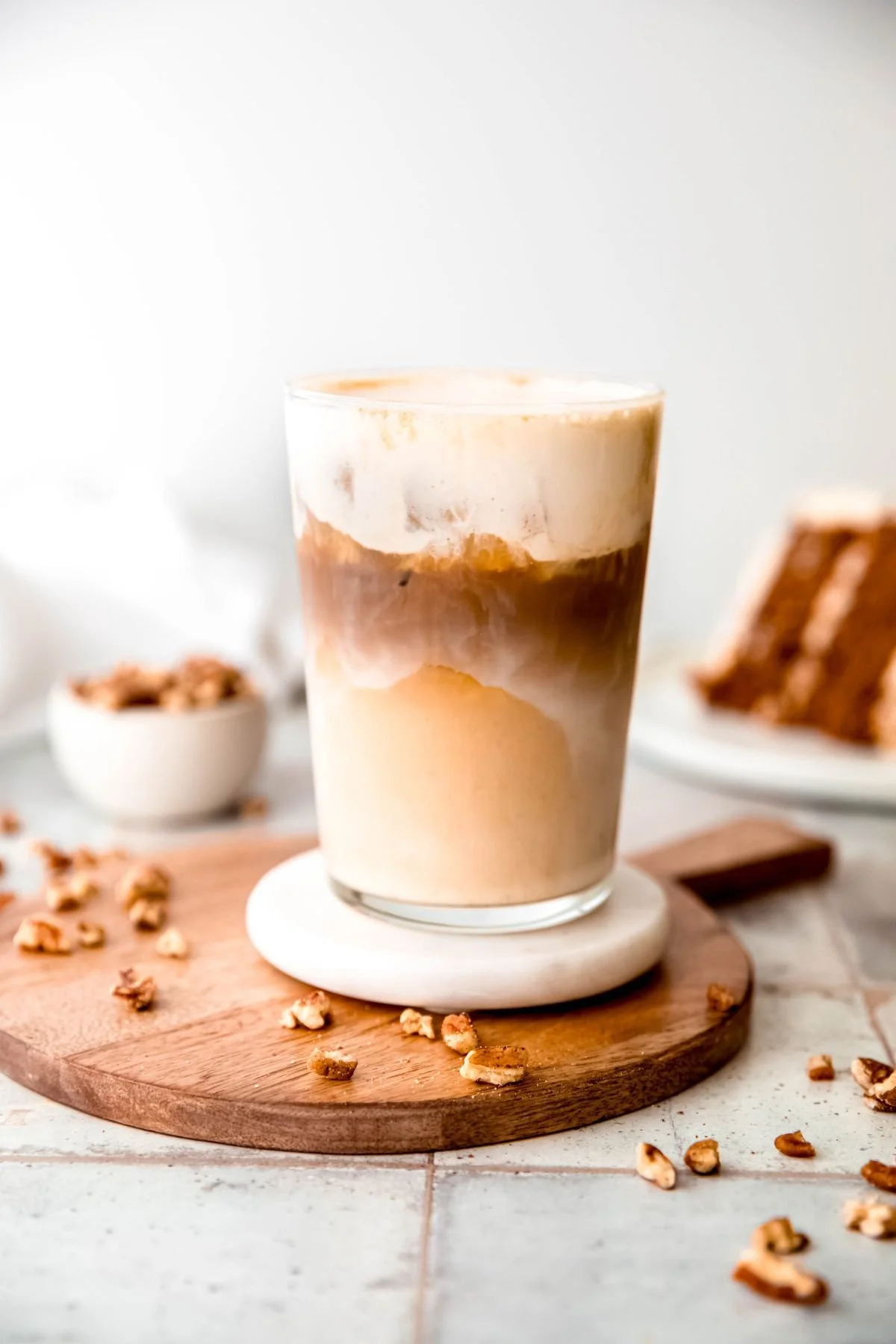 Carrot Cake Latte with Cream Cheese Cold Foam