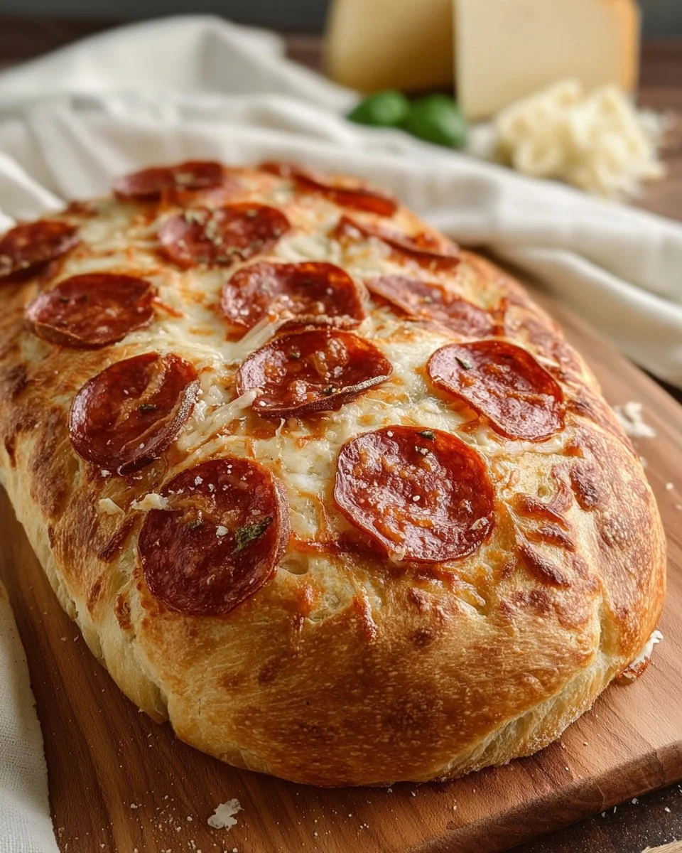 Cheesy Pepperoni Sourdough Pizza Bread: A Delicious Twist on Classic Pizza