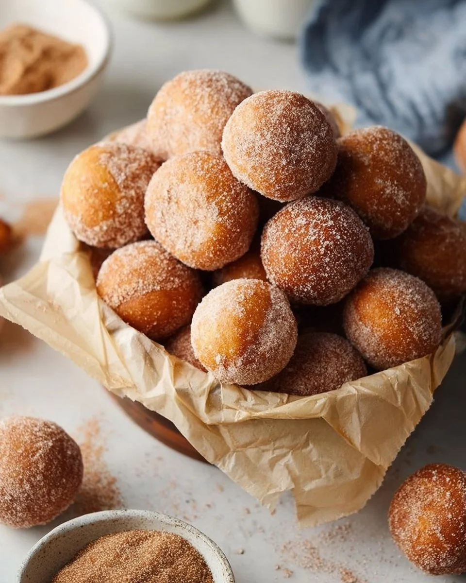 Cinnamon Baked Doughnut Holes