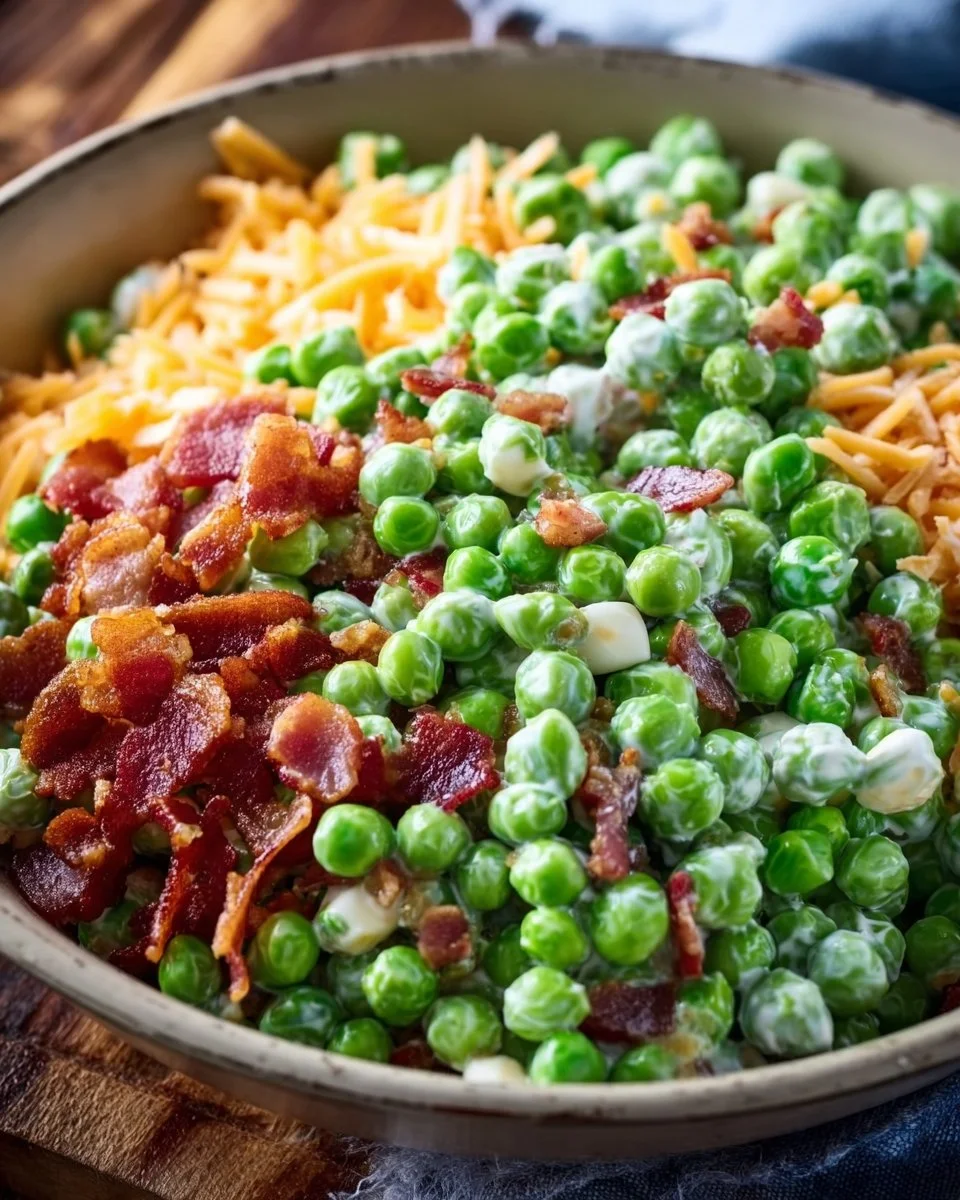 Classic Pea Salad with Bacon