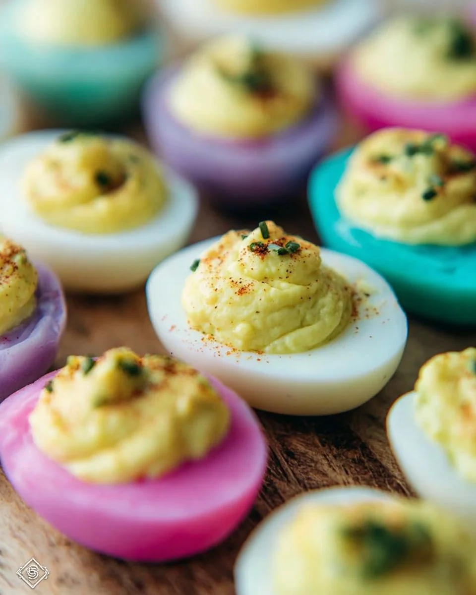 Colored Deviled Eggs