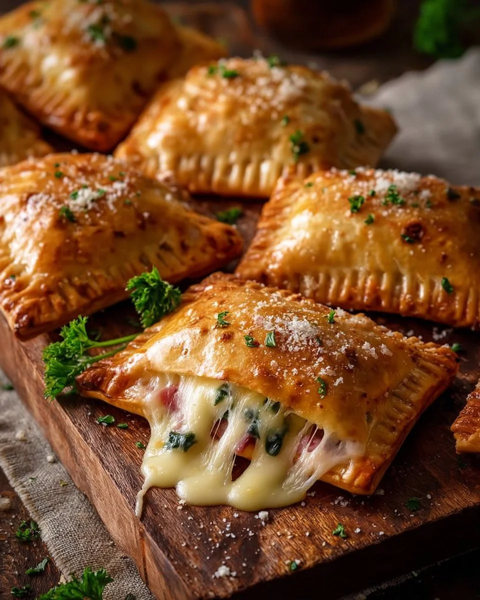 Creamy Ham and Spinach Hand Pies