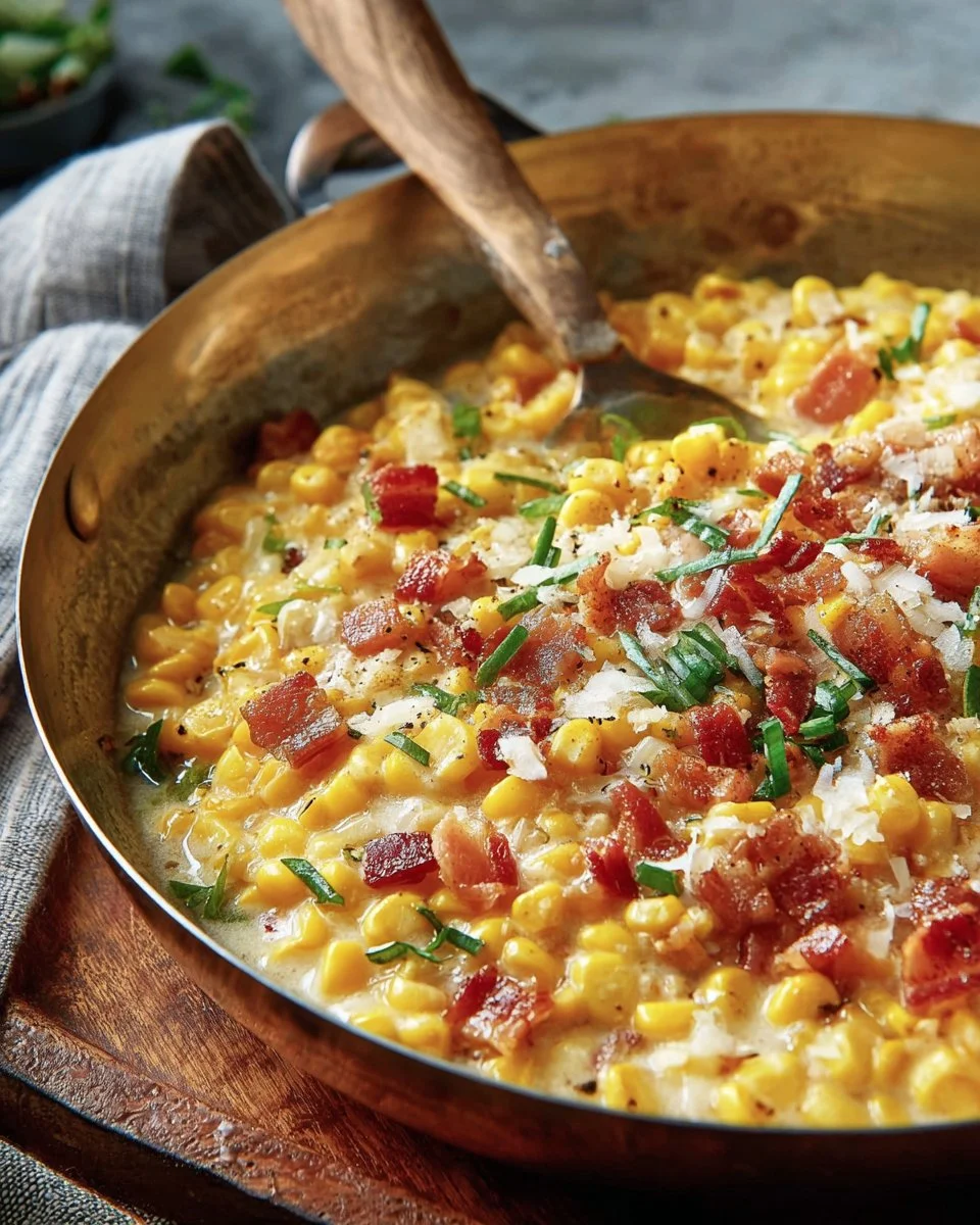 Creamy Sweet Corn With Pancetta