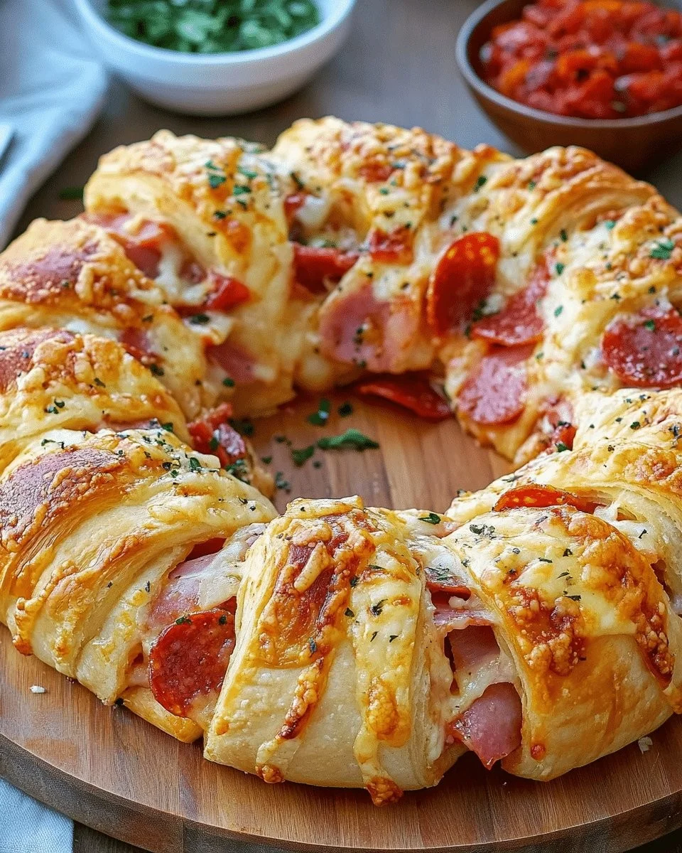 Crescent Roll Ham and Pepperoni Ring: The Ultimate Crowd-Pleasing Appetizer