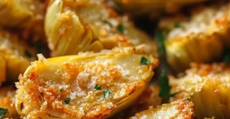 Crispy Parmesan Artichoke Hearts