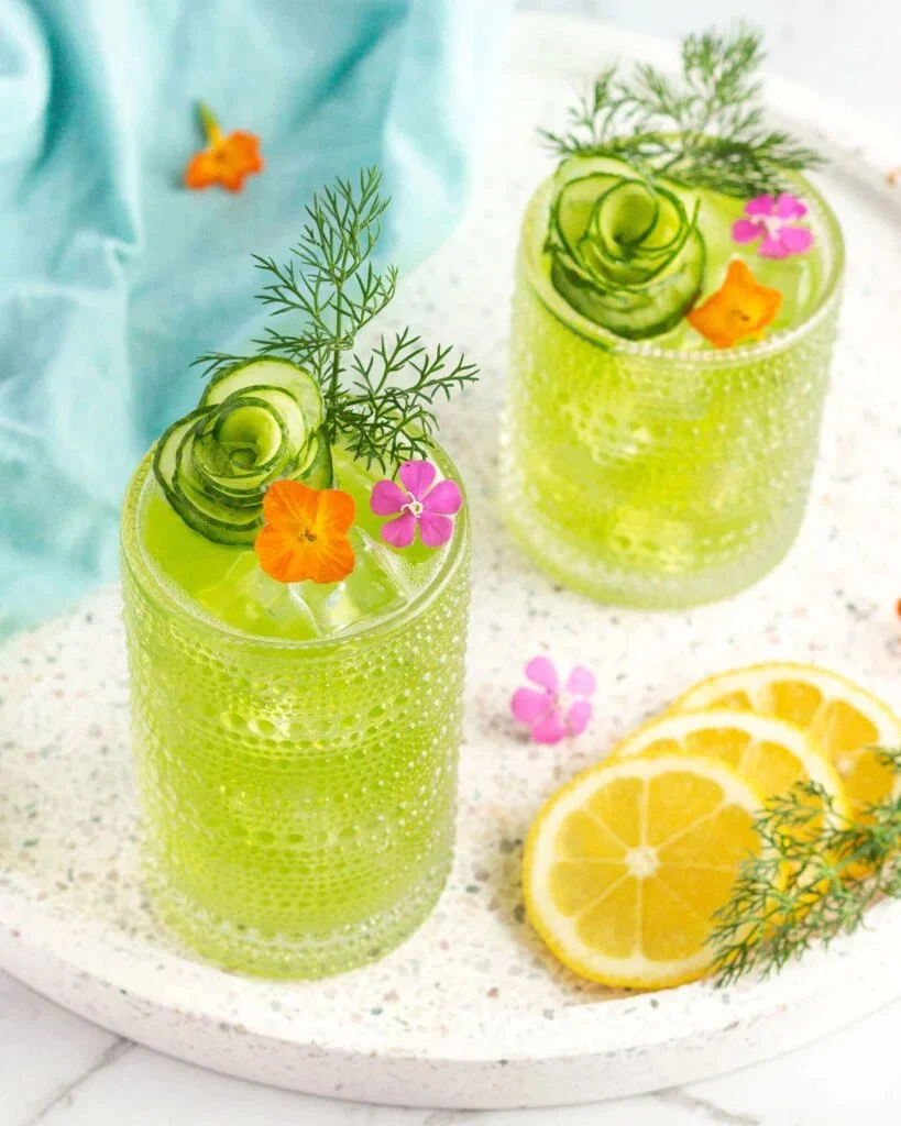 Cucumber Mocktails With Dill