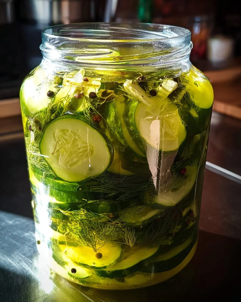 Garlic and Dill Lacto Fermented Pickles