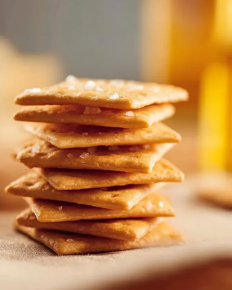 Crunchy Garlic Chickpea Crackers - a healthy, flavorful snack option
