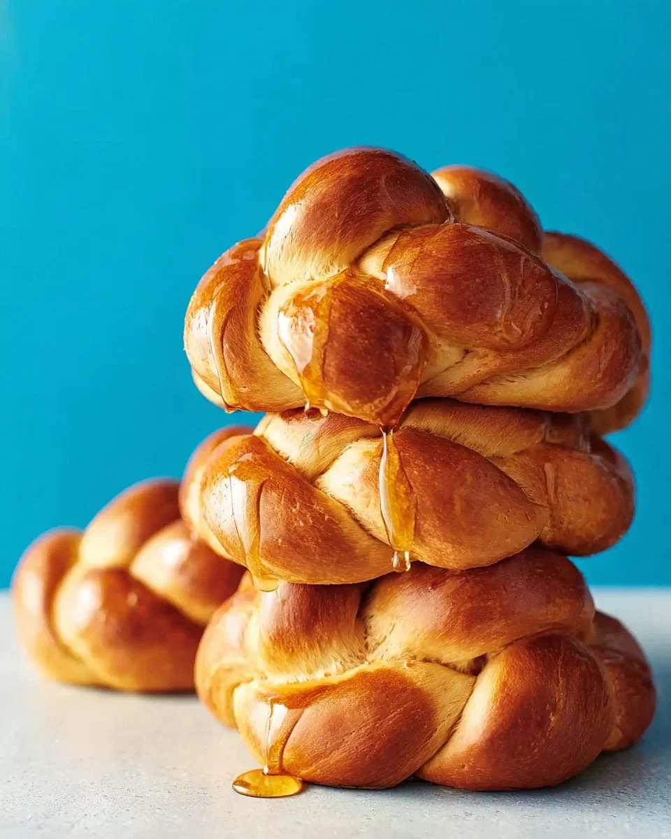 Freshly baked Ginger-Honey Brioche loaf, golden brown and aromatic.