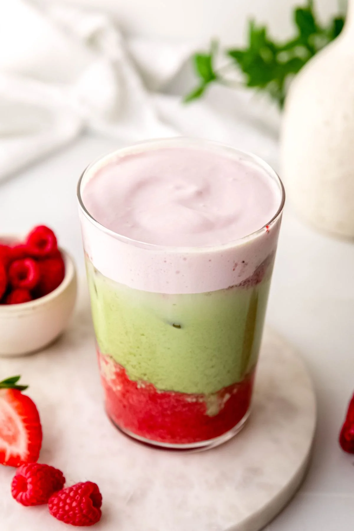 Iced Double Berry Matcha (Starbucks Copycat)