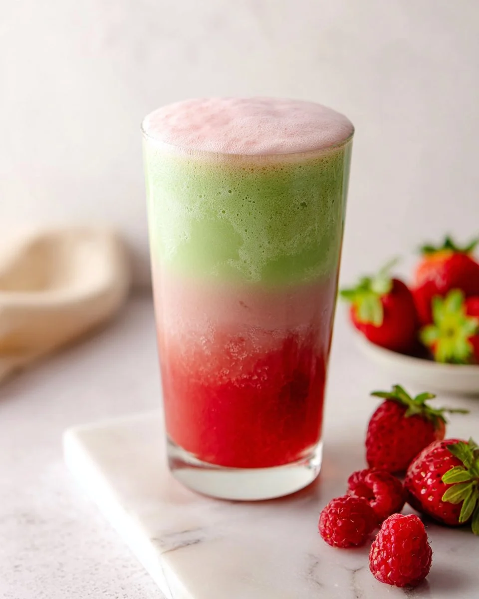 Iced Double Berry Matcha (Starbucks Copycat)