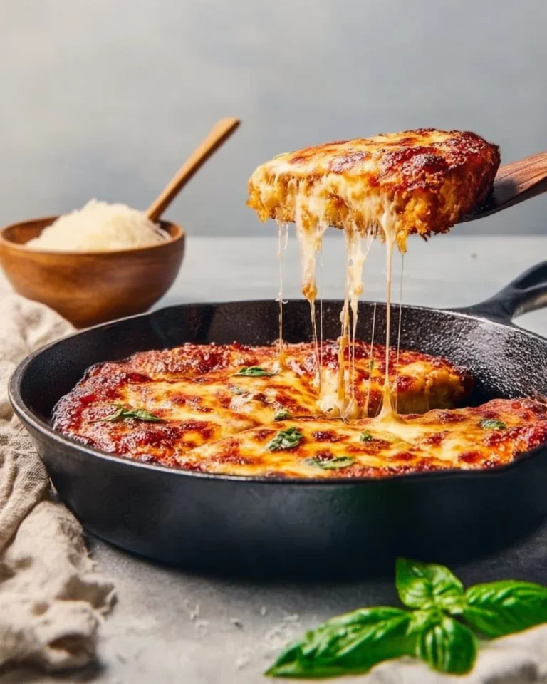 Delicious Keto-Friendly Cheesy Pan Pizza slice with melted cheese and toppings.