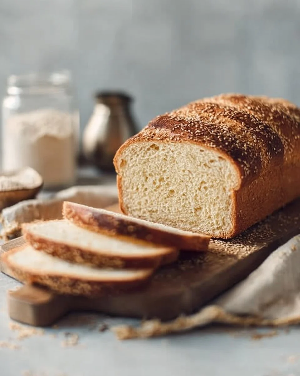 Light and fluffy seed bread loaf with a variety of seeds for a healthy snack