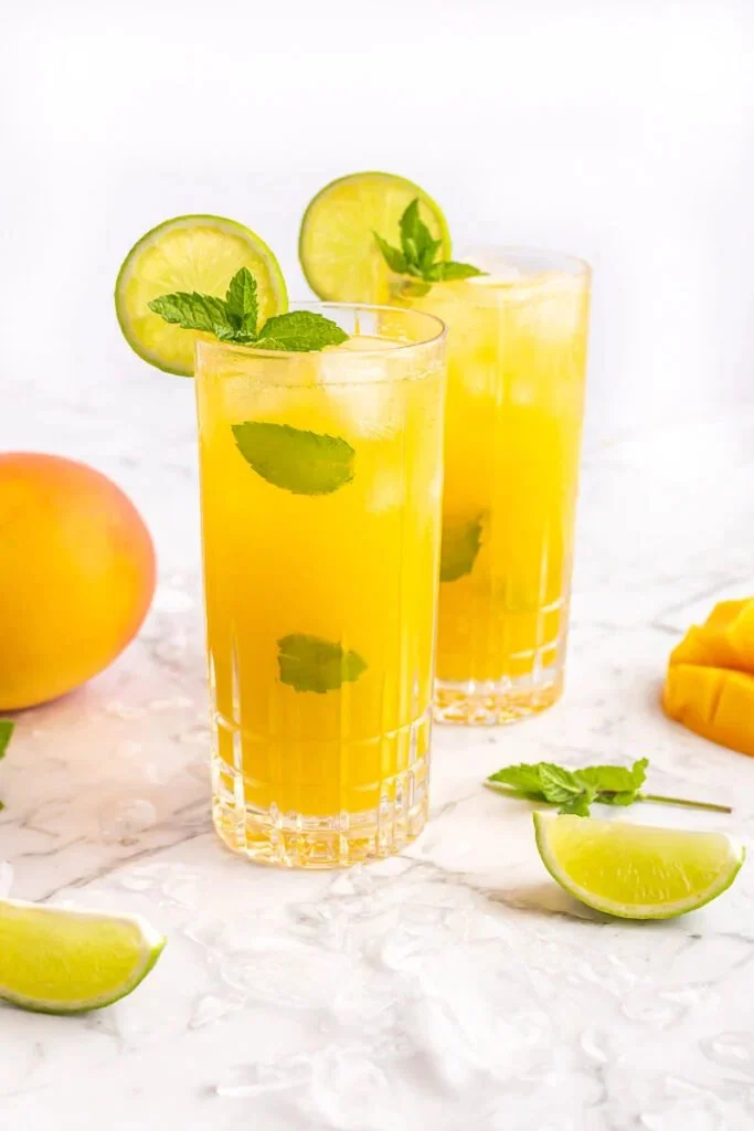 Mango Mint Lime Sparkler