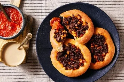 Middle Eastern Meat Flatbreads with Minced Meat