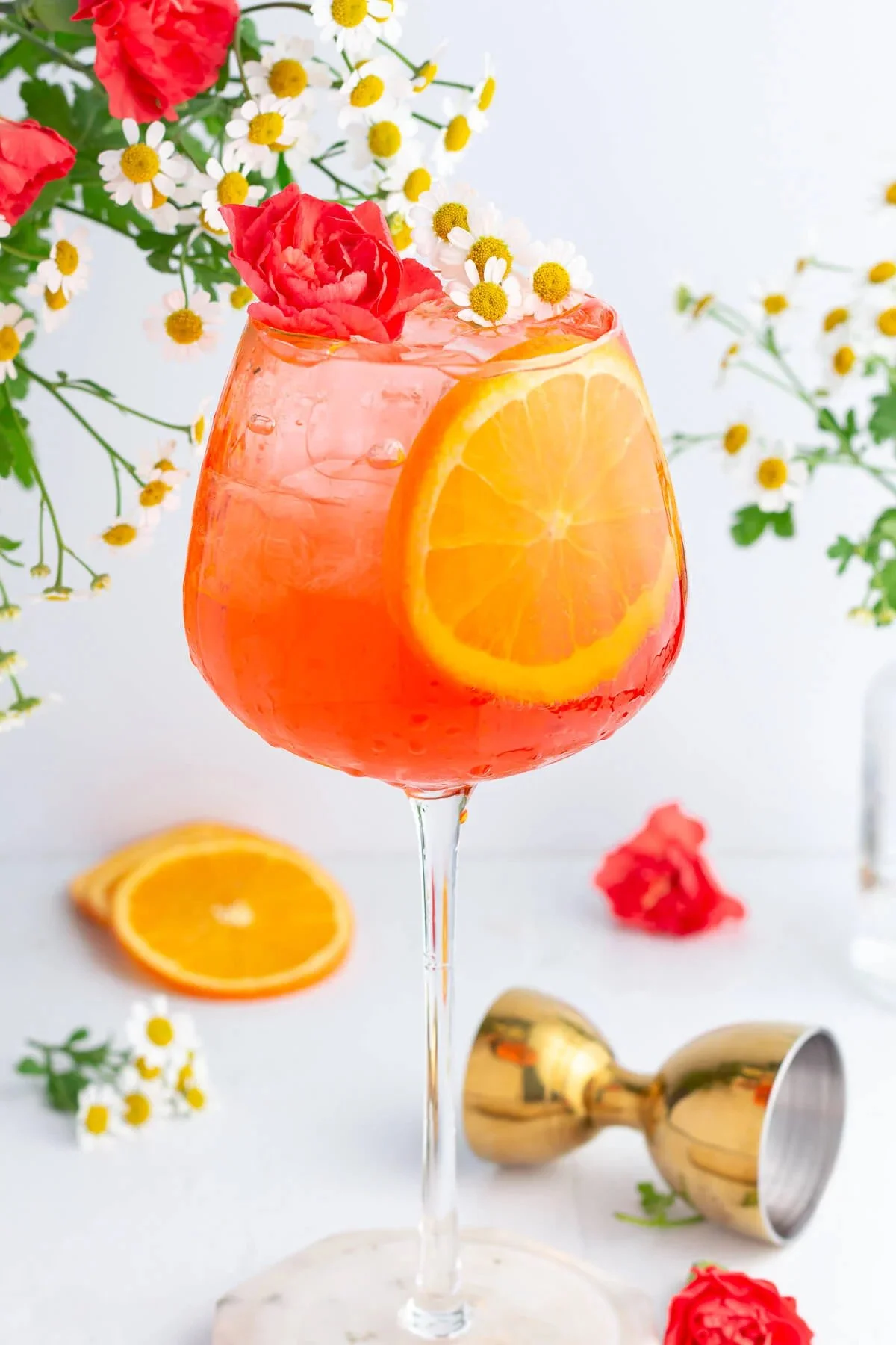 Non Alcoholic Aperol Spritz Mocktail