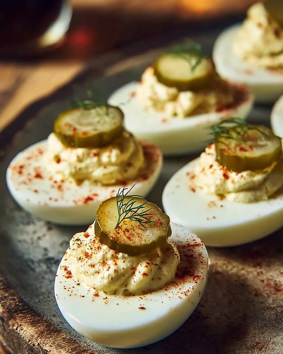 Pickle Lover Deviled Eggs
