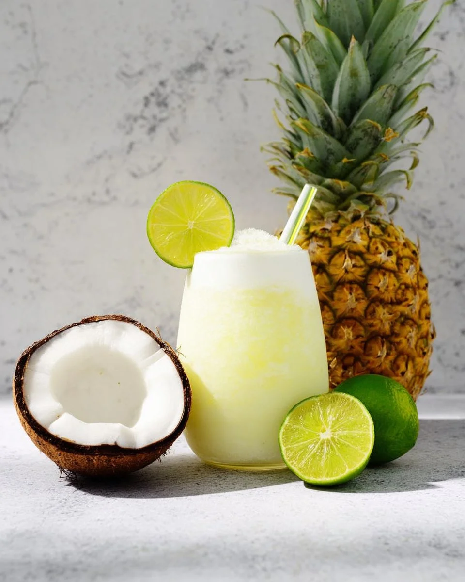 A refreshing Pineapple Spritzer mocktail served in a glass with pineapple slices.