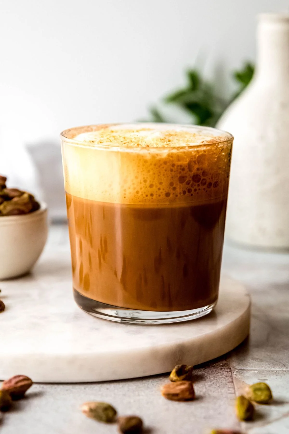 Pistachio Oat Milk Cortado