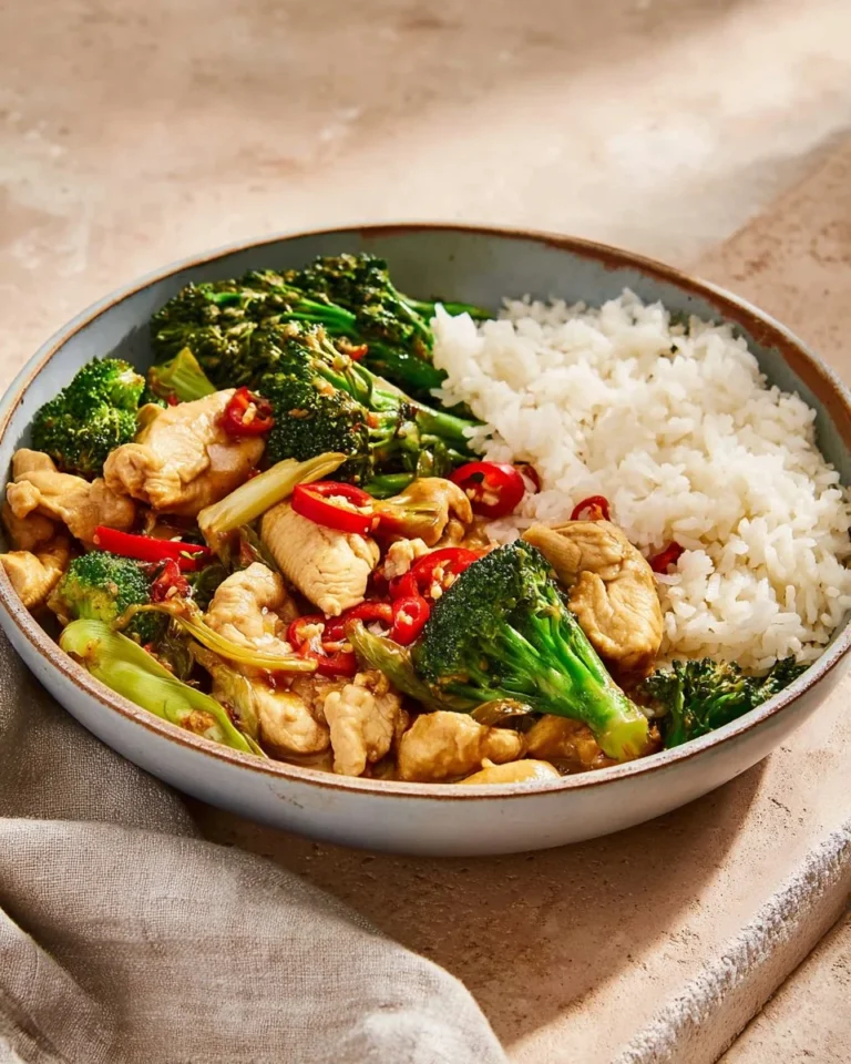 Delicious Pork Stir Fry with colorful vegetables served in a skillet.