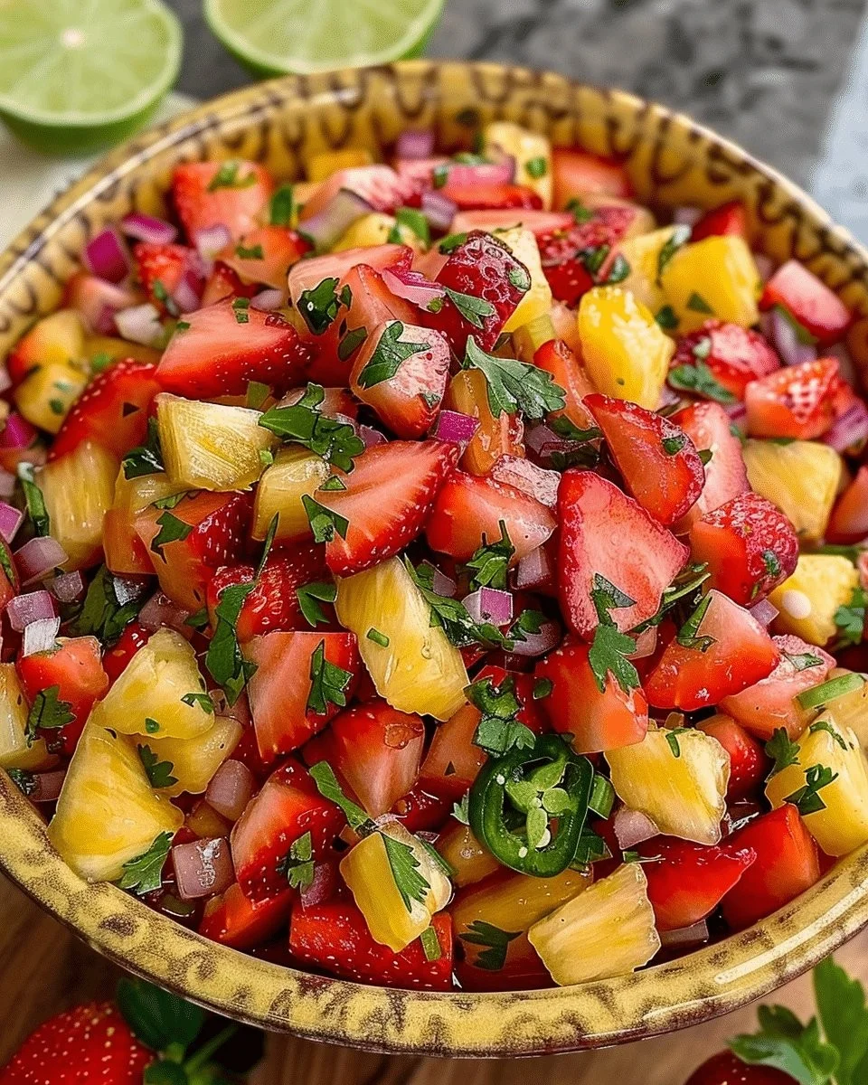 Refreshing Strawberry Pineapple Salsa: A Burst of Tropical Flavor in Every Bite