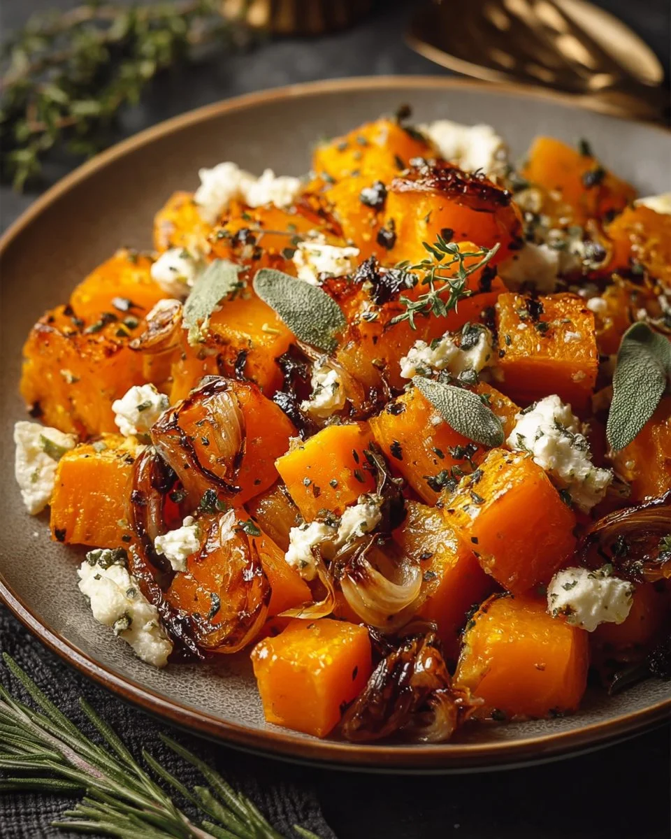 Roasted Butternut Squash with Cranberries, Goat Cheese & Shallots: A Cozy Dish You’ll Crave All Season