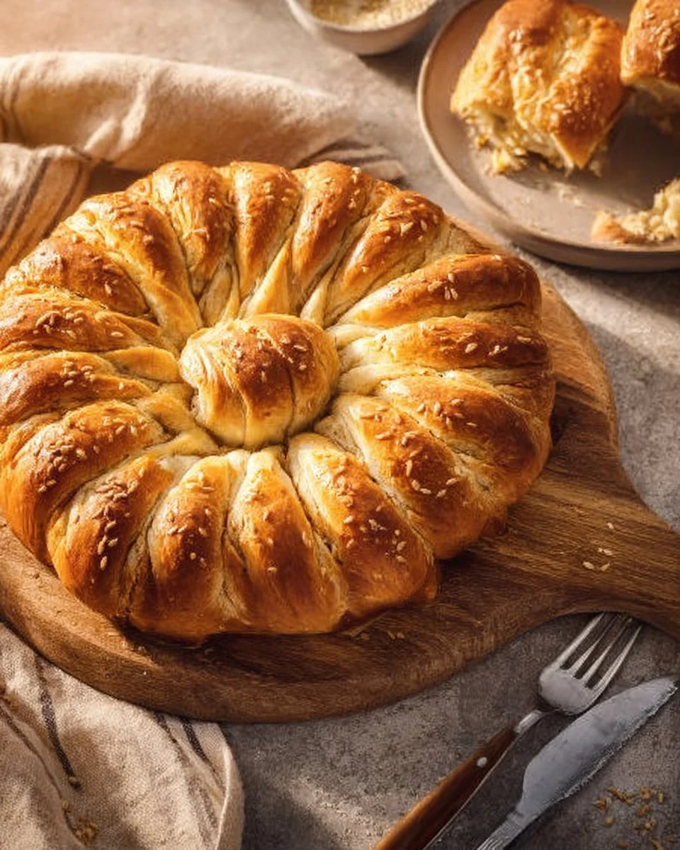 Savory Bread with Cream Cheese and Herbs