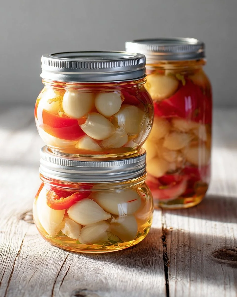 Spicy Pickled Garlic