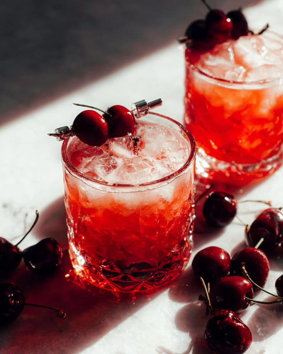 Sweet Cherry Italian Margarita cocktail recipe from Butternut Bakery