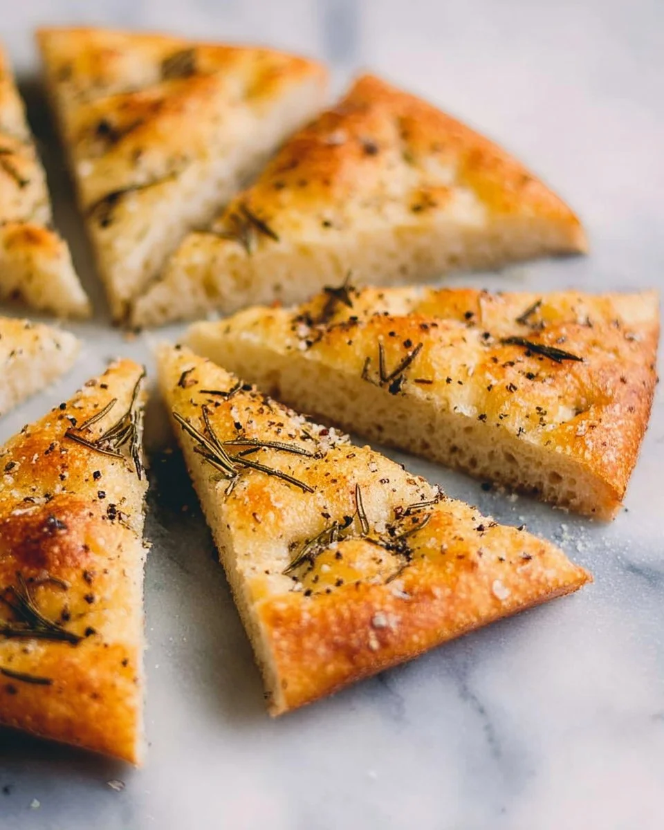 Tall and tender gluten-free focaccia fresh out of the oven