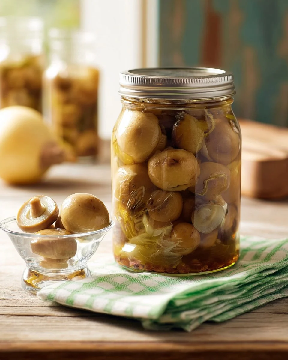 Tangy Pickled Mushrooms