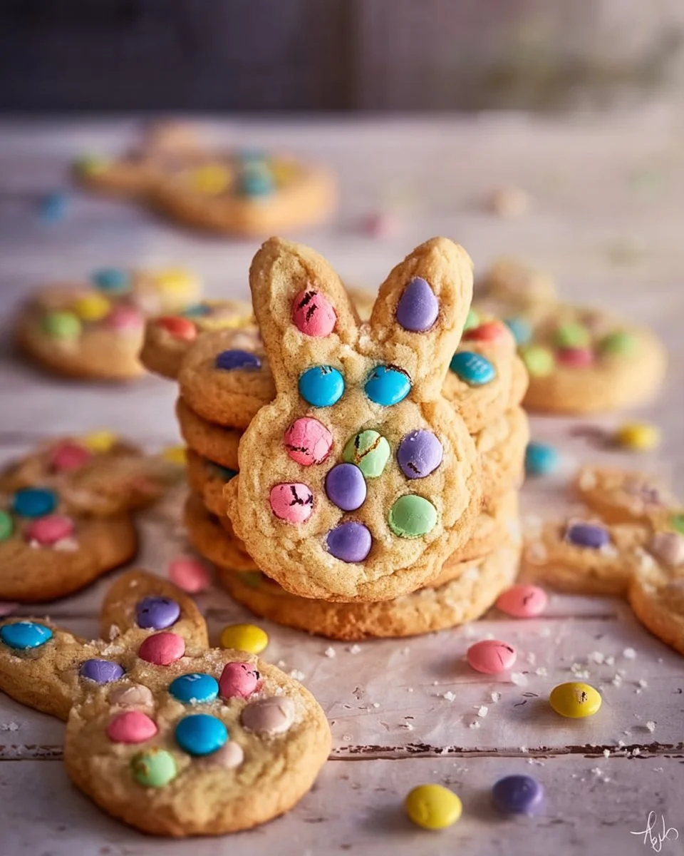 Irresistible M&M Bunny Cookies