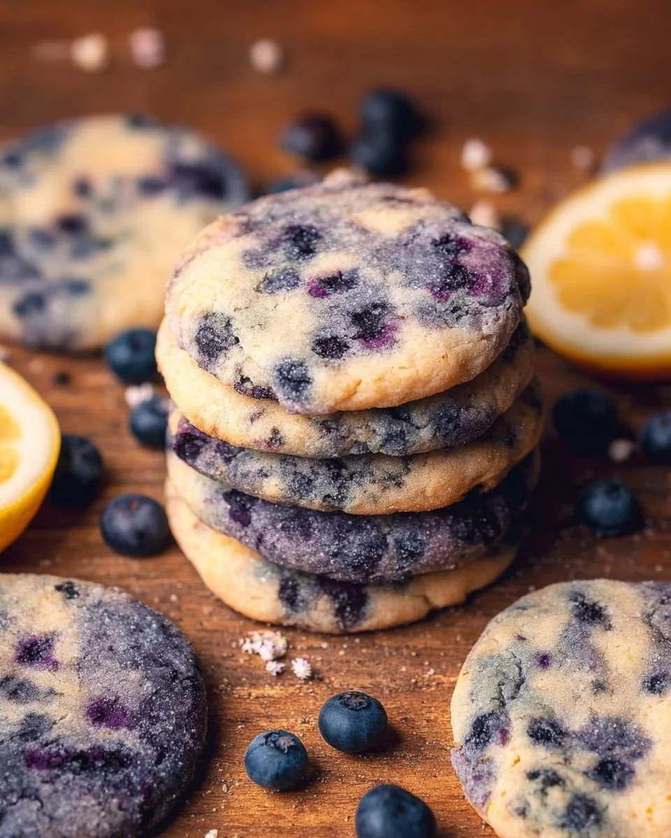 Lemon Blueberry Cheesecake Cookies