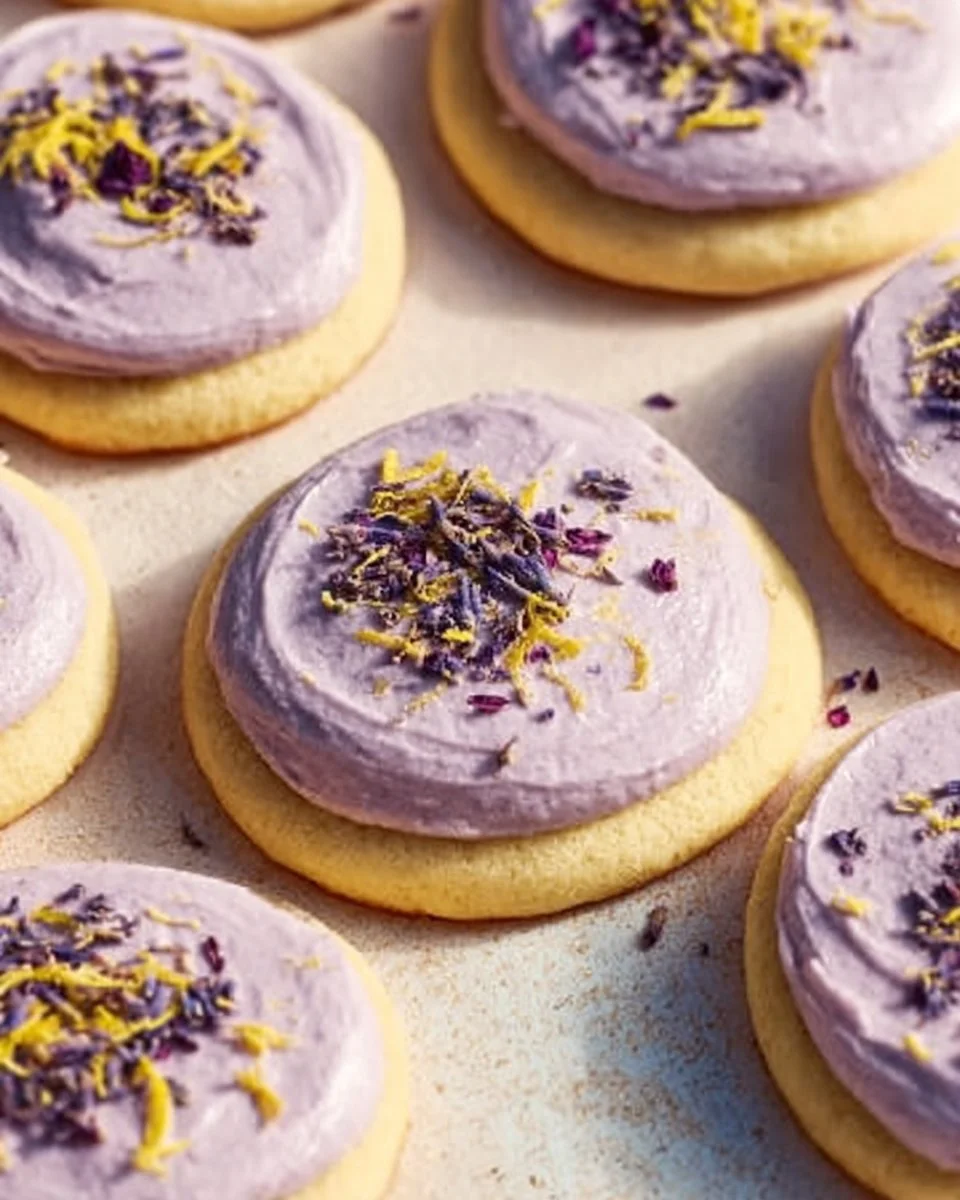 Soft Lemon Blueberry Cookies